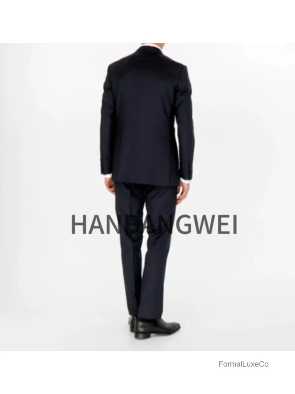 Men's Double Breasted 2-Piece Suit Set Wedding Prom Slim Fit